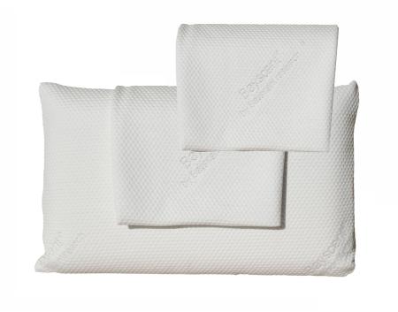 Schlafkissen/Nackenstützkissen aus viscoelastischem Gel-Schaum 80x40x12 cm + 2 x Extra Überzug mit Neutraliser-Therapy