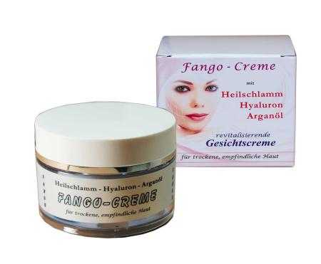 Fango Gesichtscreme - 50ml - mit Hyaluron - Arganöl - für trockene empfindliche Haut
