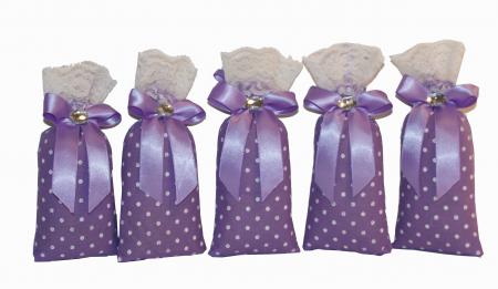 Handmade Design - Lavendelsäckchen - Duftsäckchen - Duftkissen - Lavendelkissen mit echtem Lavendel (Duftsäckchen - Set - mit 5 x 18 g Lavendel, 6,5 x 15 cm)