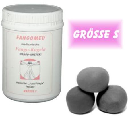 Fango-Kugeln als Fangopackung zum therapeutischen Fangokneten der Finger- und Handgelenke, in verschiedenen Größen (small - 400g)