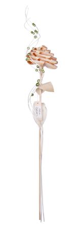 Zirbenrose - 60 cm / Blüte ca. 11 cm - Handarbeit aus Zirbenholz - Zirbenrose in Geschenksverpackung
