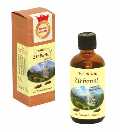 ZIRBENÖL Premium - 100% naturreines ätherisches Zirbelkiefernöl aus Österreich, Duftöl-für Raumduft-Diffuser, zur Aromatherapie (50 ml)