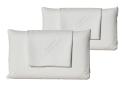 2x Visko-Kopfkissen aus viscoelastischem Gel-Schaum, 80x40cm H=12cm mit 2x Extra-Überzüge